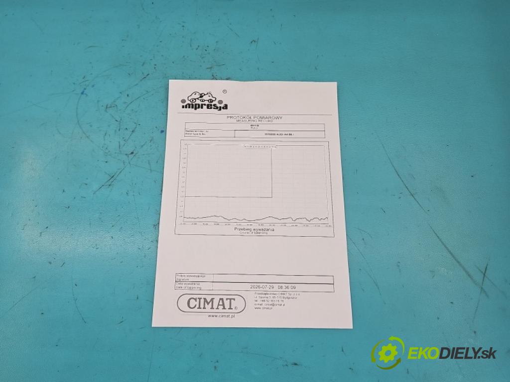 Audi A4 B6 2000-2004 1.8 T 163 hp manual 120 kW 1781 cm3 4- Turbodmychadlo repasováno 53039700073