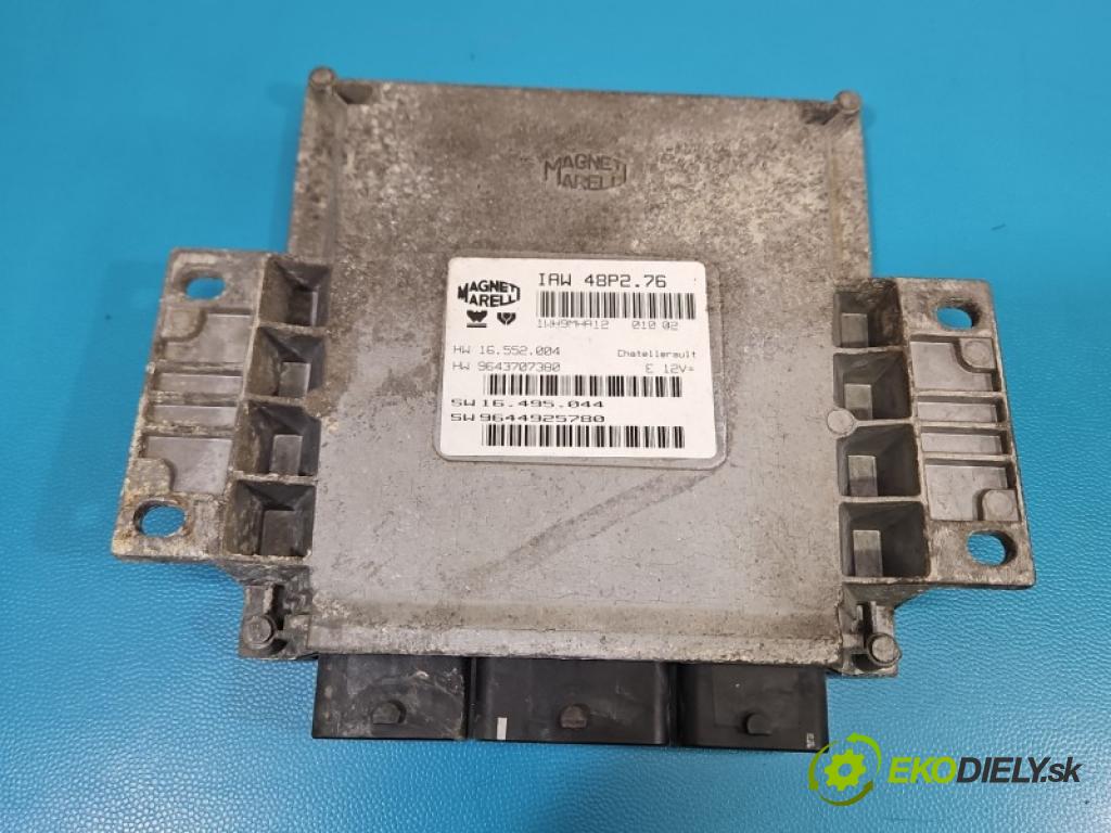 Peugeot 206 1.1 8V 60 HP manual 44 kW 1124 cm3 5- riadiaca jednotka motora IAW 48P2.76