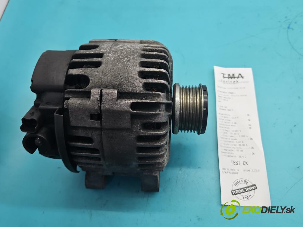 Peugeot 308 I 2007-2013 1.6 hdi 90 hp manual 66.2 kW 1560 cm3 5- Alternator 9646321780 (Alternátor)