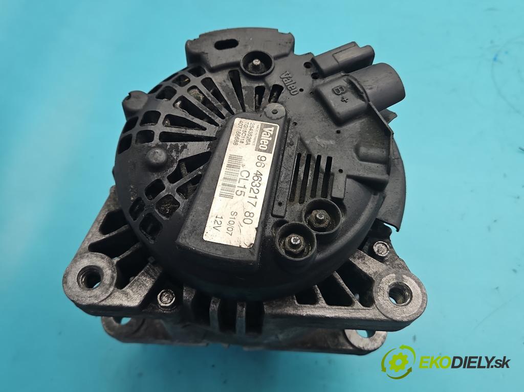 Peugeot 308 I 2007-2013 1.6 hdi 90 hp manual 66.2 kW 1560 cm3 5- Alternator 9646321780 (Alternátor)