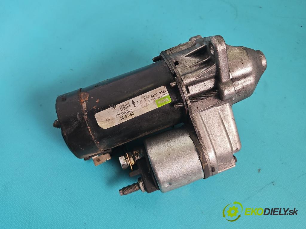 Opel Corsa C 2000-2006 1.2 16V 75 hp manual 55 kW 1199 cm3 5- startér: D6RA293 (Startér)