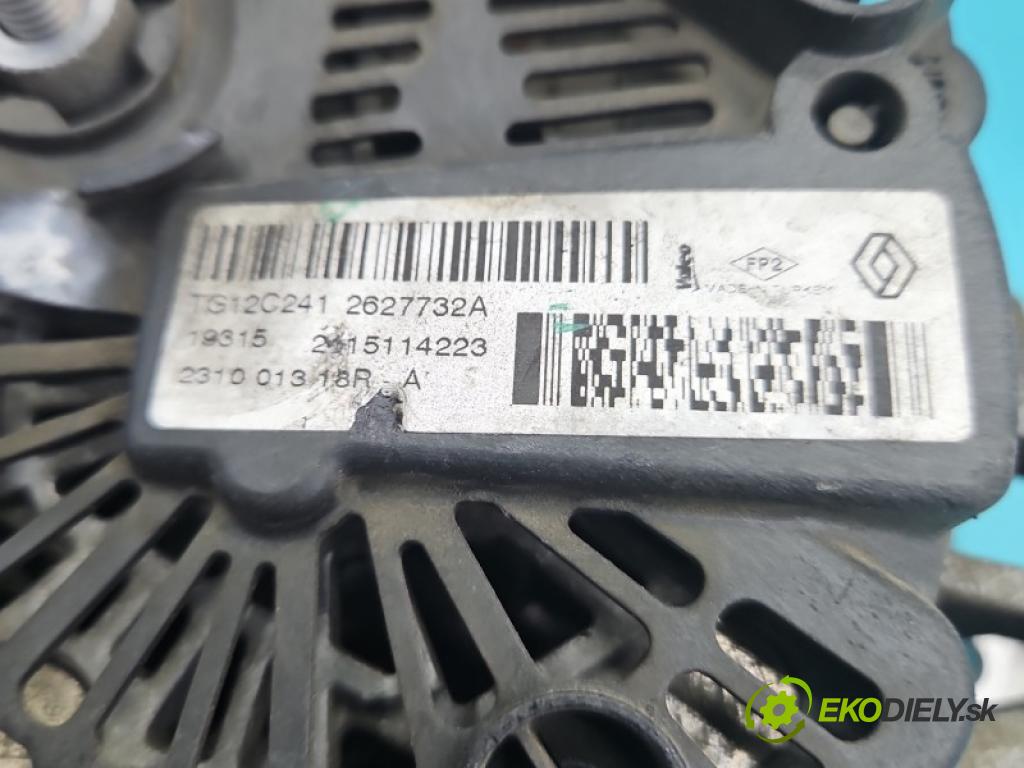 Renault Clio IV 2012-2020 1.5 dci 90 HP manual 66 kW 1461 cm3 5- Alternator 231001318R (Alternátor)