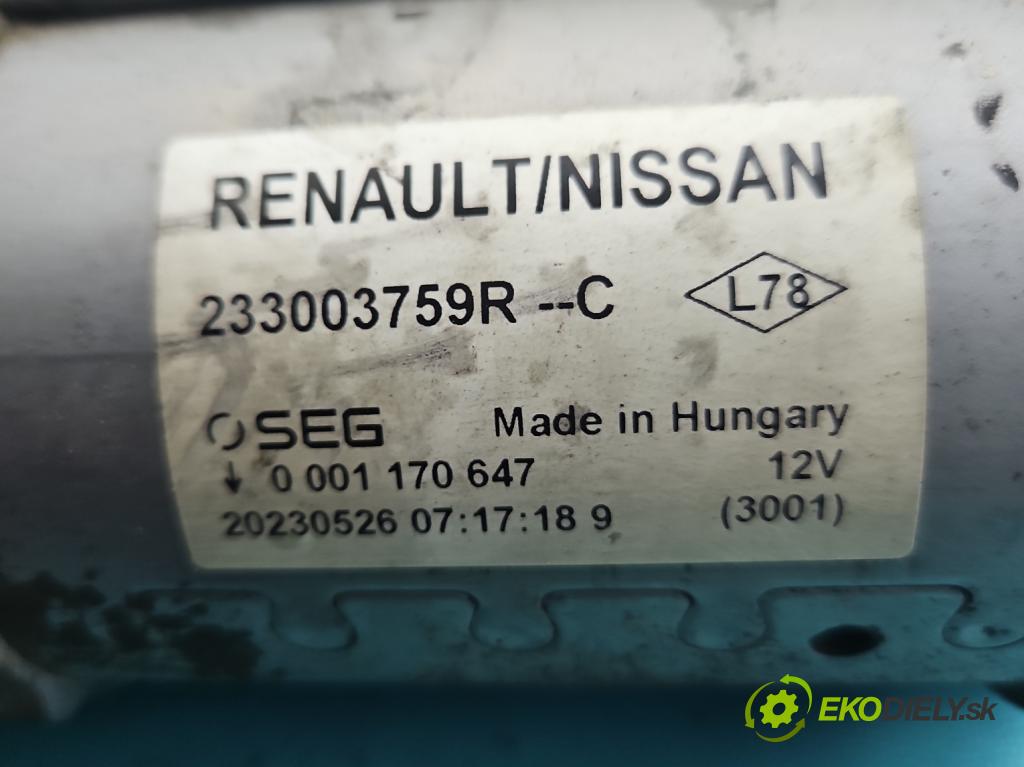 Renault Express 1.5 dci 95 hp manual 70 kW 1461 cm3 5- startér: 0001170647 (Startér)