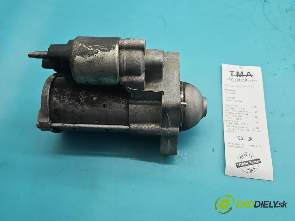 Renault Express 1.5 dci 95 hp manual 70 kW 1461 cm3 5- startér: 0001170647 (Startér)