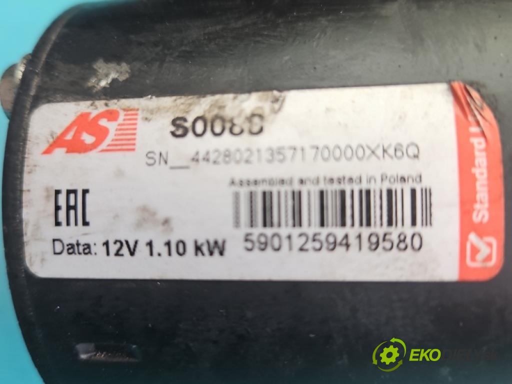 Opel Astra III 2004-2014 1.6 16V 105 hp manual 77 kW 1598 cm3 5- startér:  (Startér)