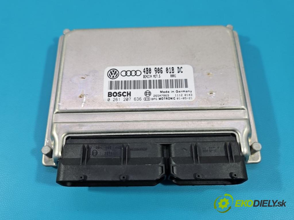 Vw Passat B5 1995-2005 1.8 T 150 HP manual 110 kW 1781 cm3 5- riadiaca jednotka motora 4B0906018DC
