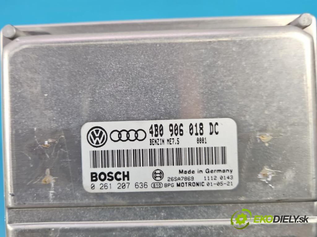 Vw Passat B5 1995-2005 1.8 T 150 HP manual 110 kW 1781 cm3 5- riadiaca jednotka motora 4B0906018DC