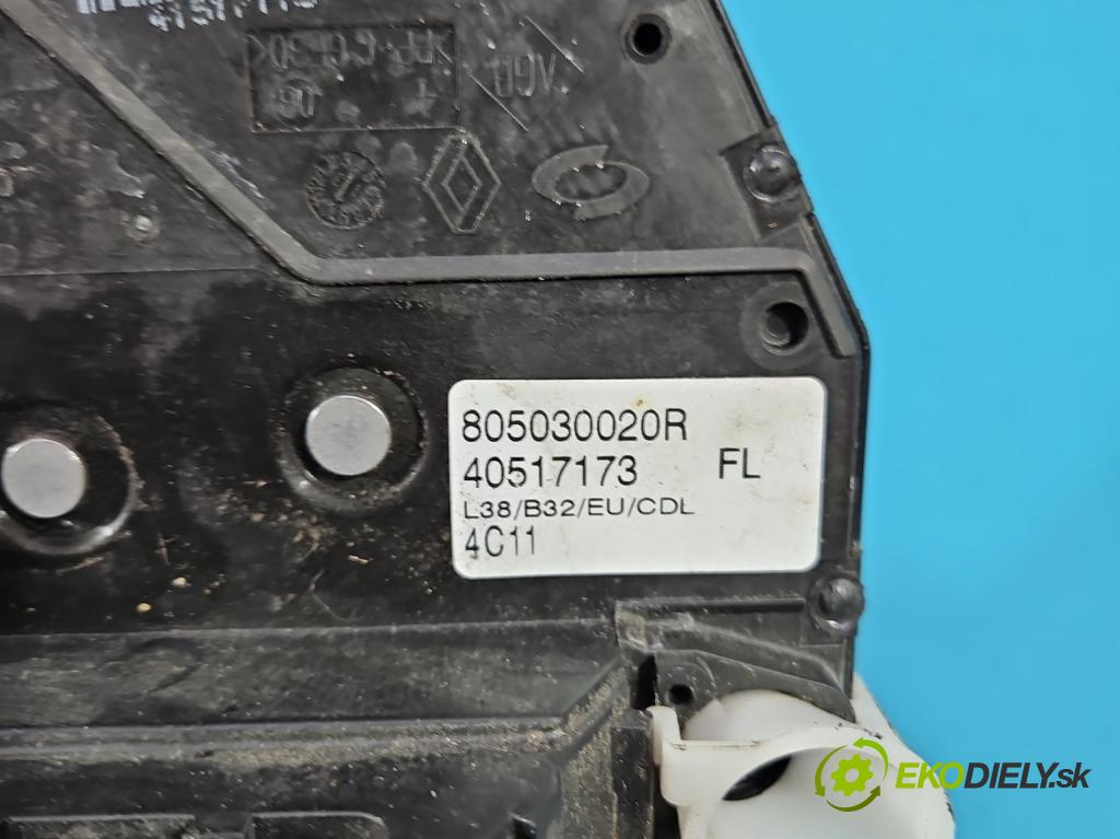 Renault Fluence 1.6 16V 111KM manual 82 kW 1598 cm3 4- zámok predné ľavý 805030020R