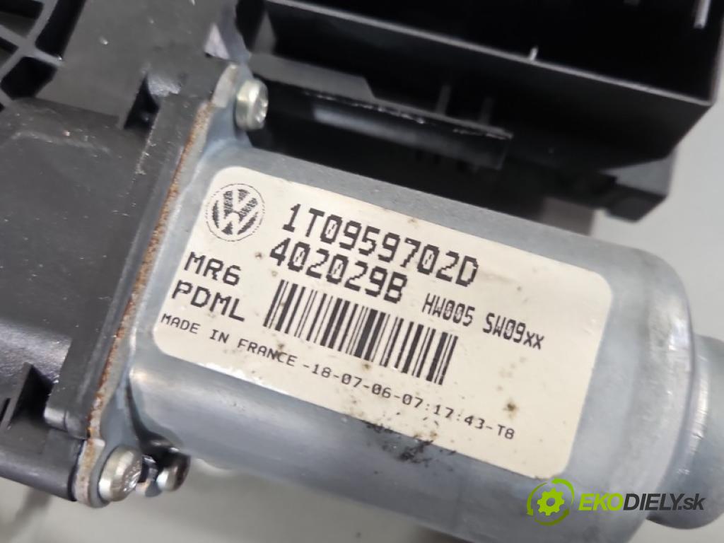 Skoda Octavia II 2004-2013 1.9 tdi 105 hp manual 77 kW 1896 cm3 5- mechanismus stahování přední pravý 1K0959792J