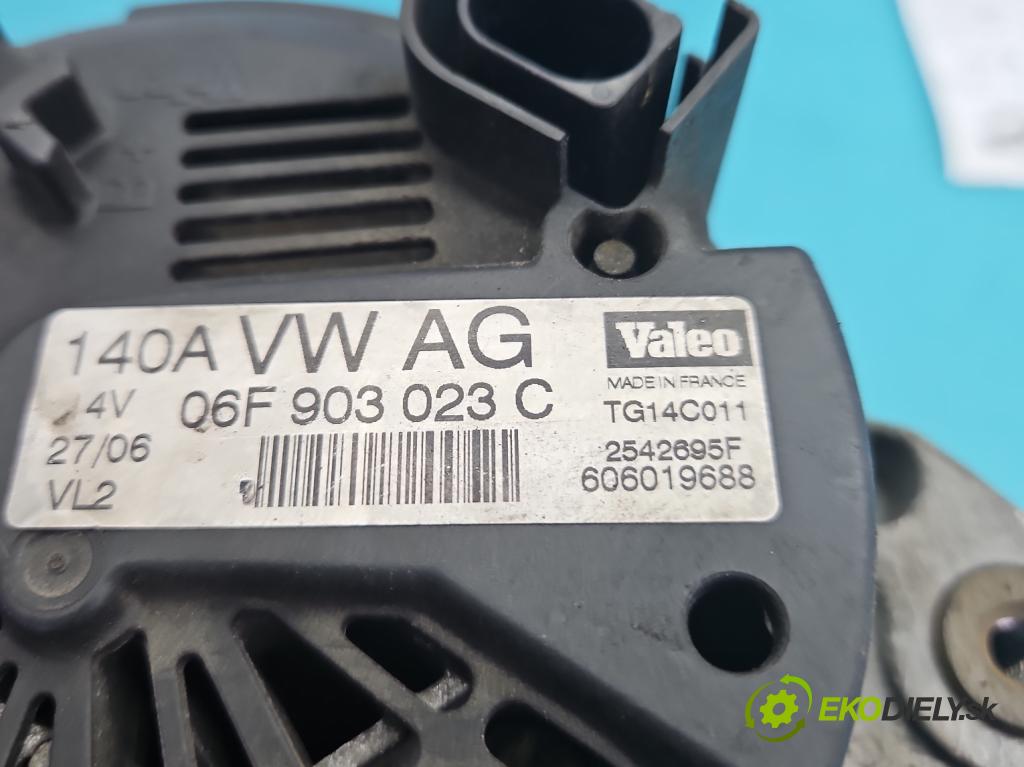 Skoda Octavia II 2004-2013 1.9 tdi 105 hp manual 77 kW 1896 cm3 5- Alternator 06F903023C (Alternátor)