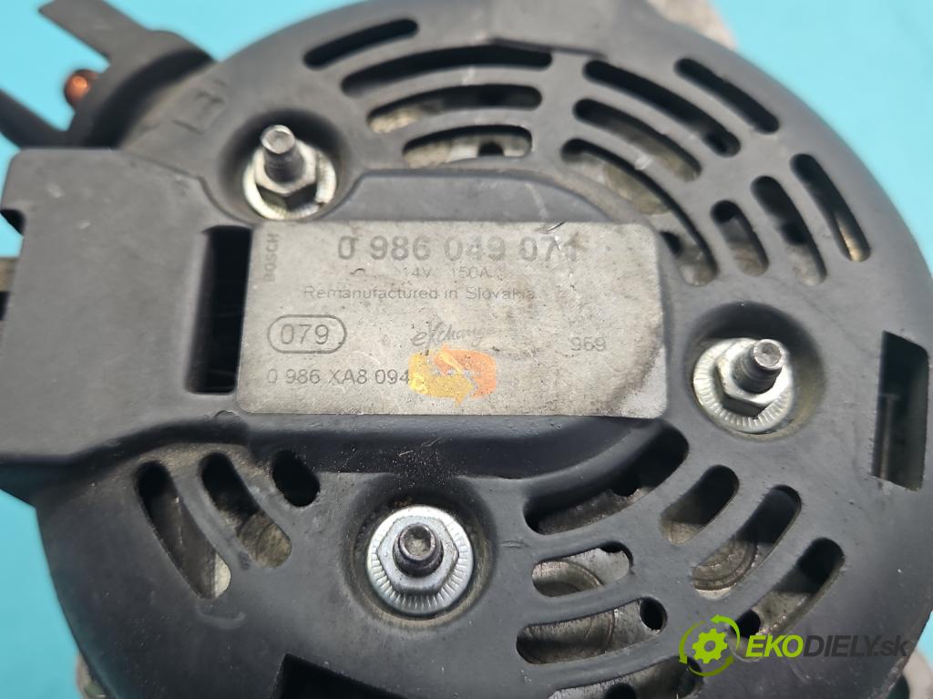 Volvo V50 1.6d 109 hp manual 80 kW 1560 cm3 5- Alternator 0986049071 (Alternátor)