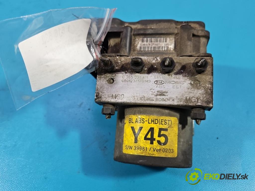 Kia Sorento I 2003-2009 3.3 V6 247HP automatic 182 kW 3342 cm3 5- čerpadlo abs 58910-3E450 (Pumpa ABS)