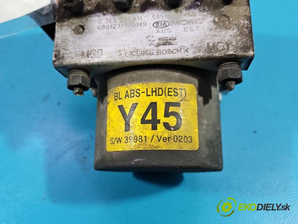 Kia Sorento I 2003-2009 3.3 V6 247HP automatic 182 kW 3342 cm3 5- čerpadlo abs 58910-3E450 (Pumpa ABS)