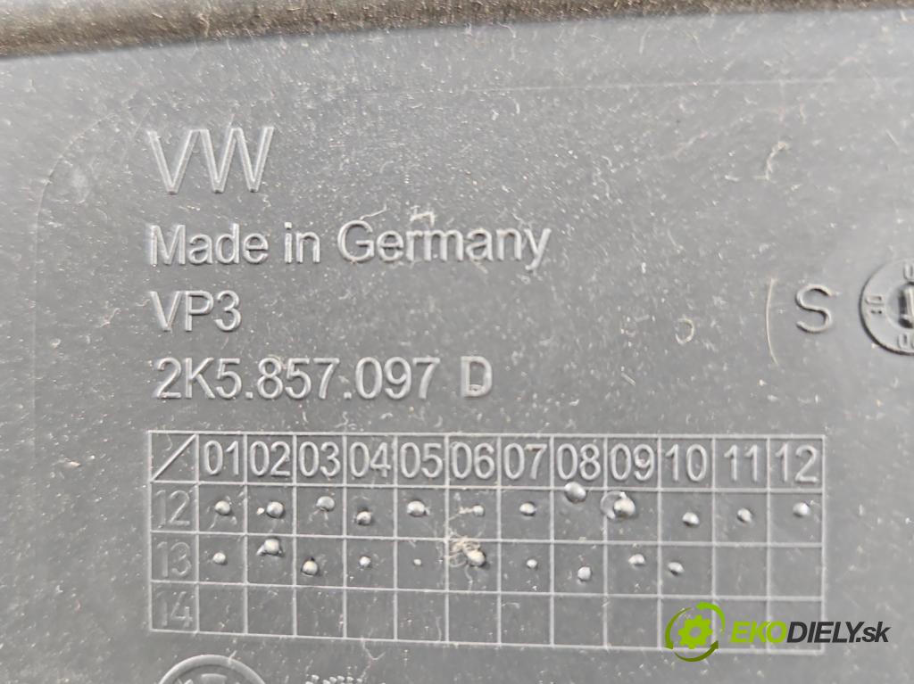 Vw Caddy III 2K 2003-2020 1.6 tdi 75 hp manual 55 kW 1598 cm3 5- kastlík 2K5857097D