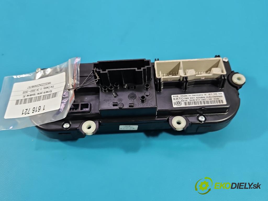 Vw Caddy III 2K 2003-2020 1.6 tdi 75 hp manual 55 kW 1598 cm3 5- palubní deska panel topení 7N0907426BG