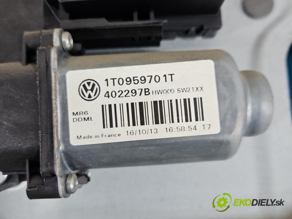 Vw Caddy III 2K 2003-2020 1.6 tdi 75 hp manual 55 kW 1598 cm3 5- mechanismus stahování přední levý 2K1837751