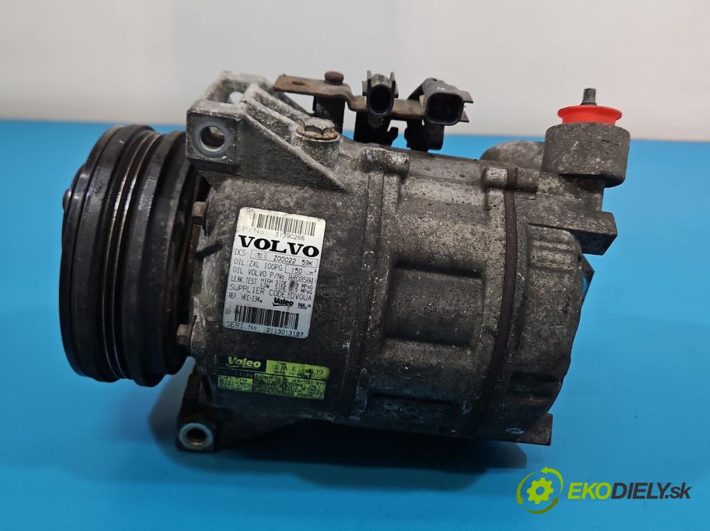 Volvo S60 II 2010-2018 2.5 T5 250 HP automatic 184 kW 2497 cm3 4- Kompresor: klimatizácie 31390266 (Kompresor klimatizácie)