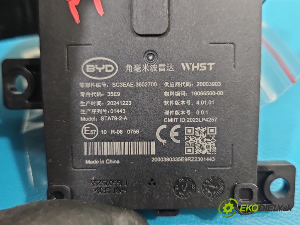BYD ATTO 2 0.0 177 HP automatic 130 kW 5- riadiaca jednotka ostatné SC3EAE-3602700