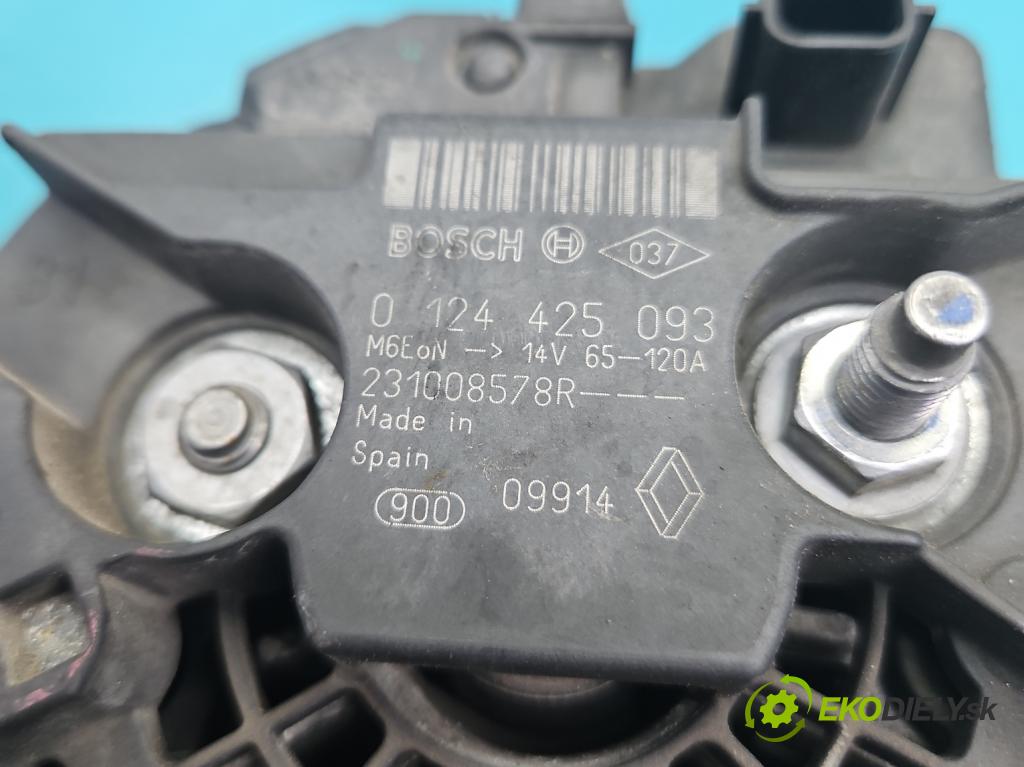 Renault Fluence 1.6 16V 111KM manual 82 kW 1598 cm3 4- Alternator 231008578R (Alternátor)