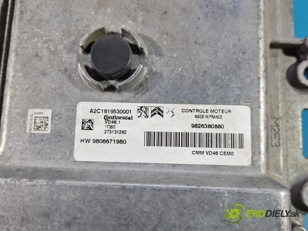Opel Grandland 2017–2024 1.2 T 131 HP manual 96 kW 1199 cm3 5- riadiaca jednotka motora 9806671980