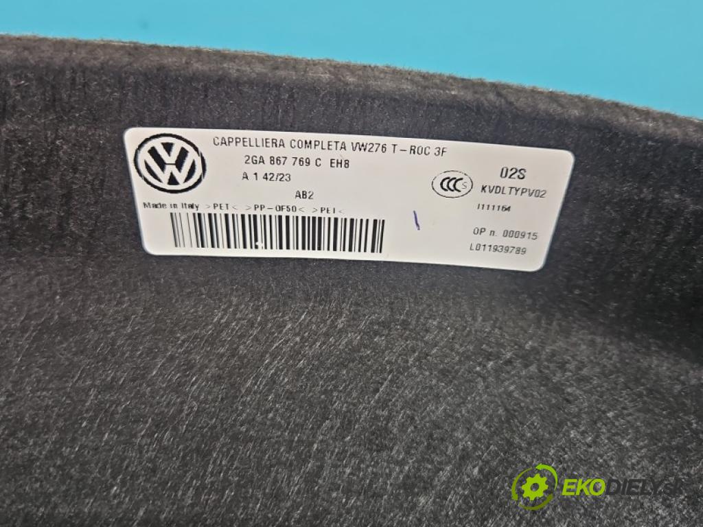 Vw T-Roc 2017-2025 2.0 TFSI 300 HP automatic 221 kW 1984 cm3 5- zadná 2GA867769C (Pláto kufra)