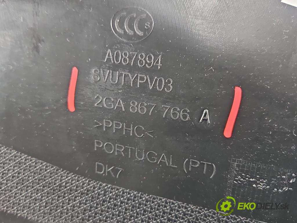 Vw T-Roc 2017-2025 2.0 TFSI 300 HP automatic 221 kW 1984 cm3 5- kryt plast 2GA867766A