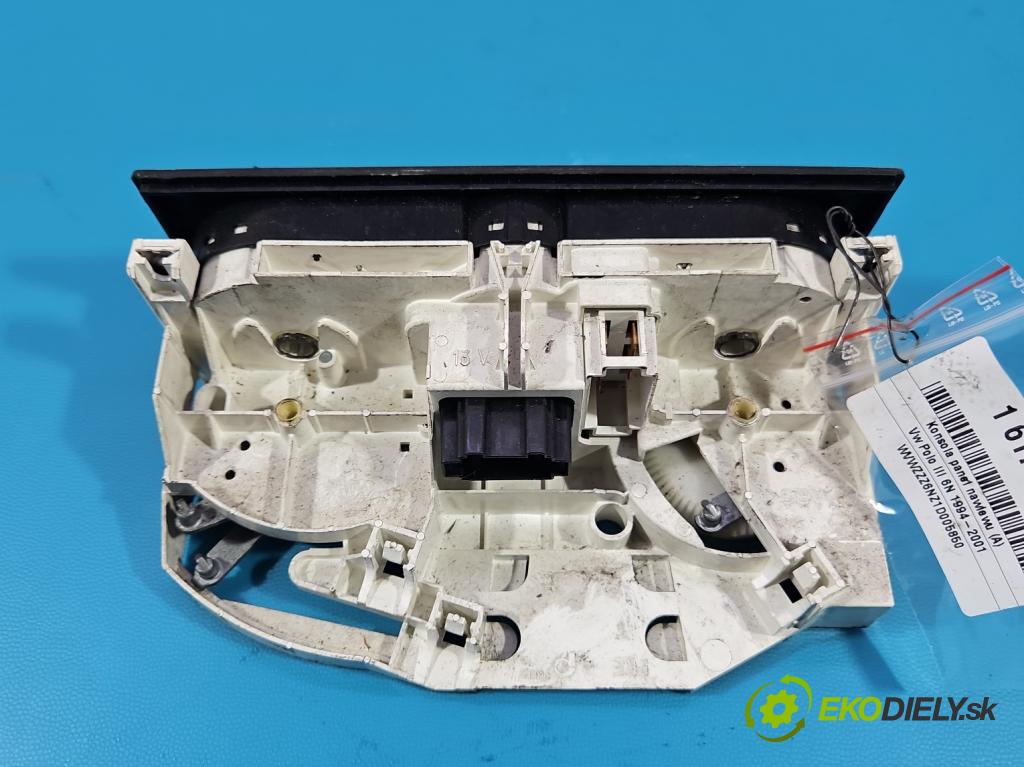 Vw Polo III 6N 1994-2001 1.0 MPI 50KM manual 37 kW 999 cm3 3- palubní deska panel topení 1J0819045F
