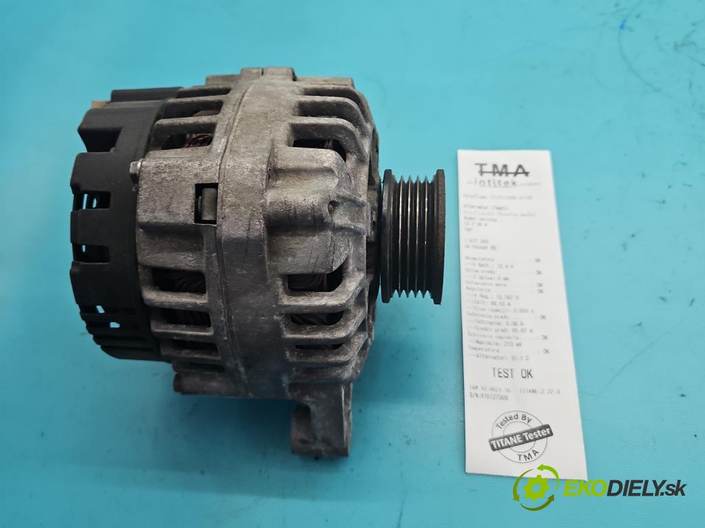 Vw Passat B5 1995-2005 1.8 T 150 HP manual 110 kW 1781 cm3 5- Alternator 06B903016D (Alternátor)
