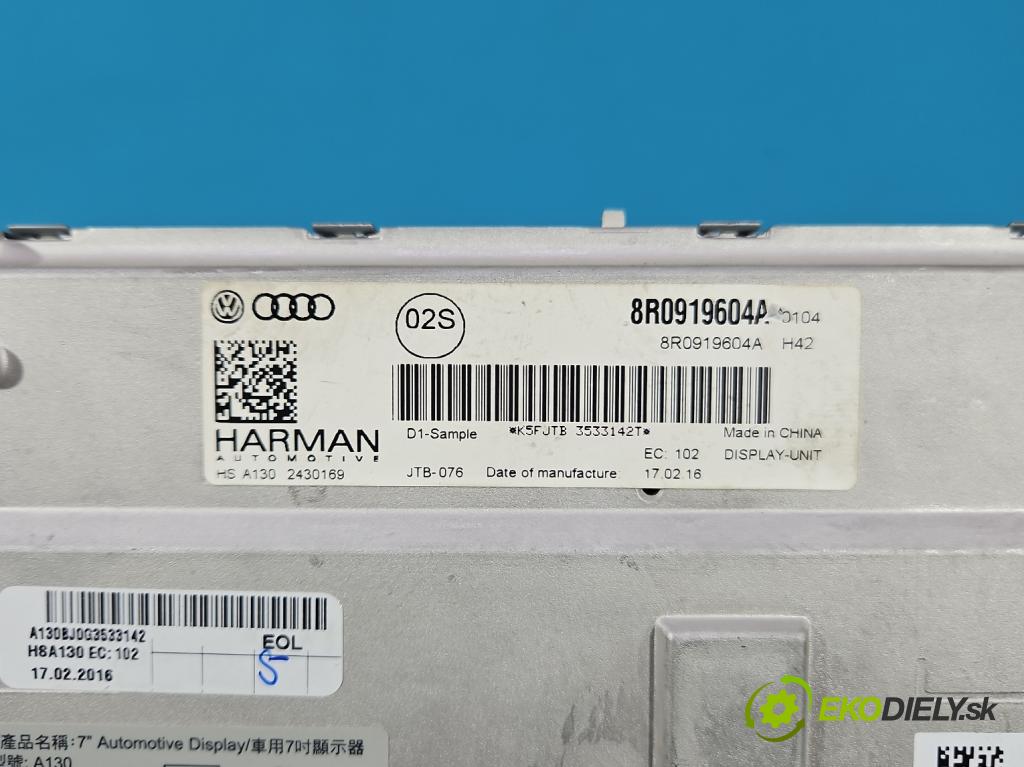 Audi Q5 2008-2016 2.0 tdi 190 HP automatic 140 kW 1968 cm3 5- Zobrazit: 8R0919604A (Prístrojová doska)