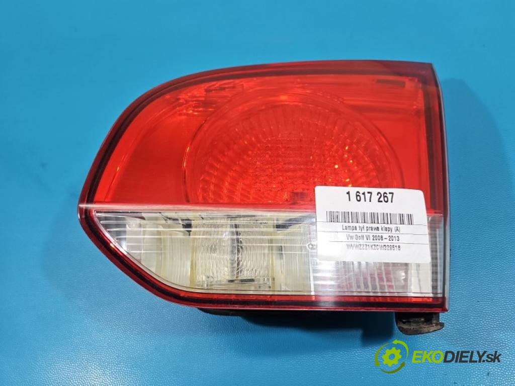 Vw Golf VI 2008-2013 1.6 tdi 105 HP manual 77 kW 1598 cm3 5- svetlo / reflektor zadné pravé kufrové dvere 5K0945094G