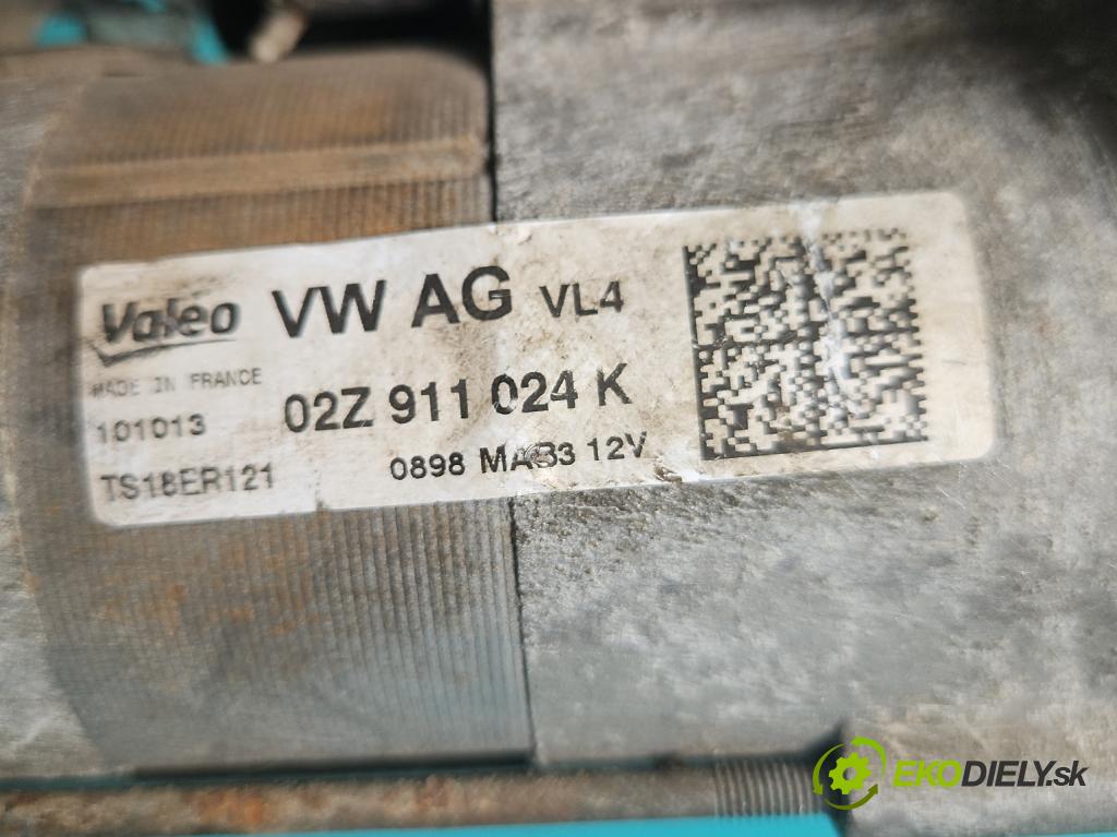 Vw Caddy III 2K 2003-2020 1.6 tdi 75 HP manual 55 kW 1598 cm3 5- štartér 02Z911024K (Štartér)