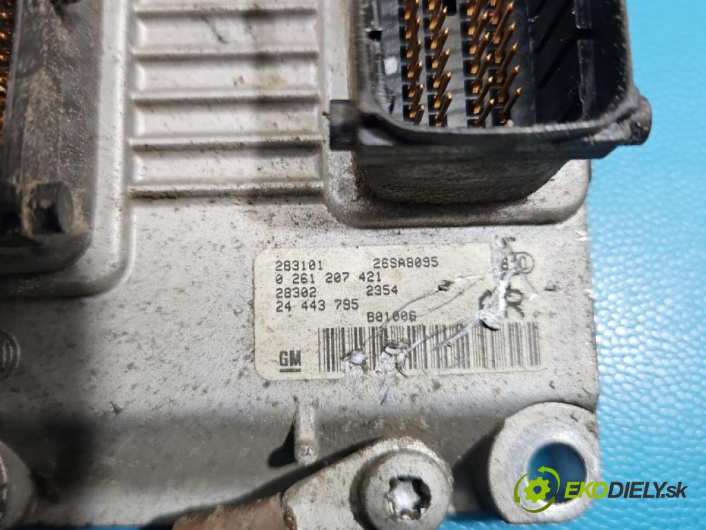 Opel Corsa C 2000-2006 1.0 12V 58 HP manual 43 kW 973 cm3 5- riadiaca jednotka motora 0261207421