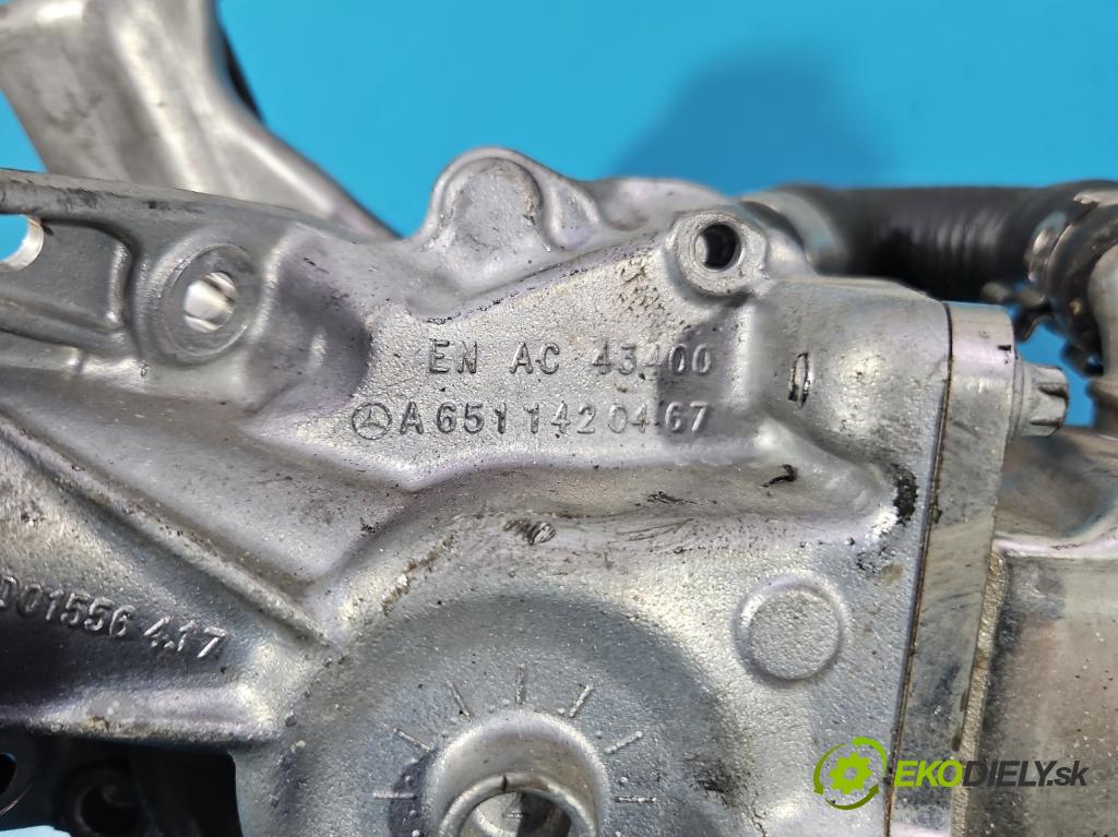Mercedes C W204 2007-2014 2.2 CDI 136hp automatic 100 kW 2148 cm3 4- Chladič spalin A6511420467