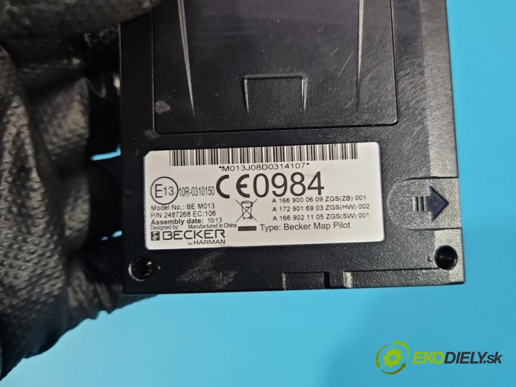 Mercedes C W204 2007-2014 2.2 CDI 136hp automatic 100 kW 2148 cm3 4- Navigace: čtečka A1669000609