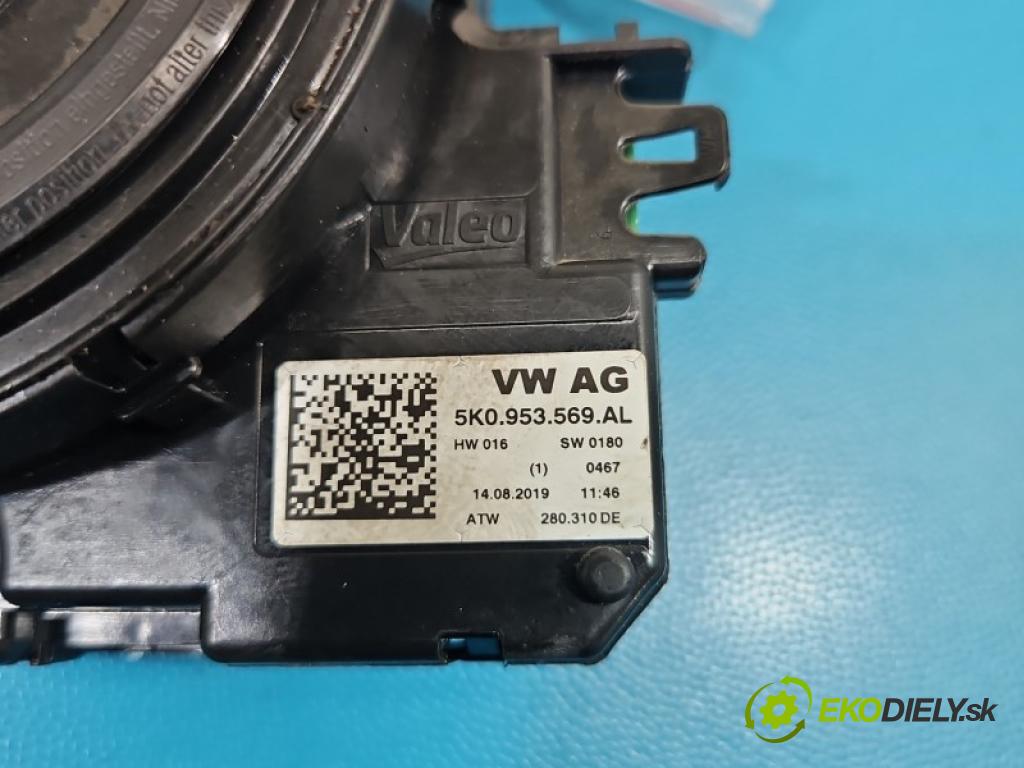 Vw Caddy III 2K 2003-2020 1.6 tdi 75 HP manual 55 kW 1598 cm3 5- Páska: airbag 5K0953569AL (Airbag)
