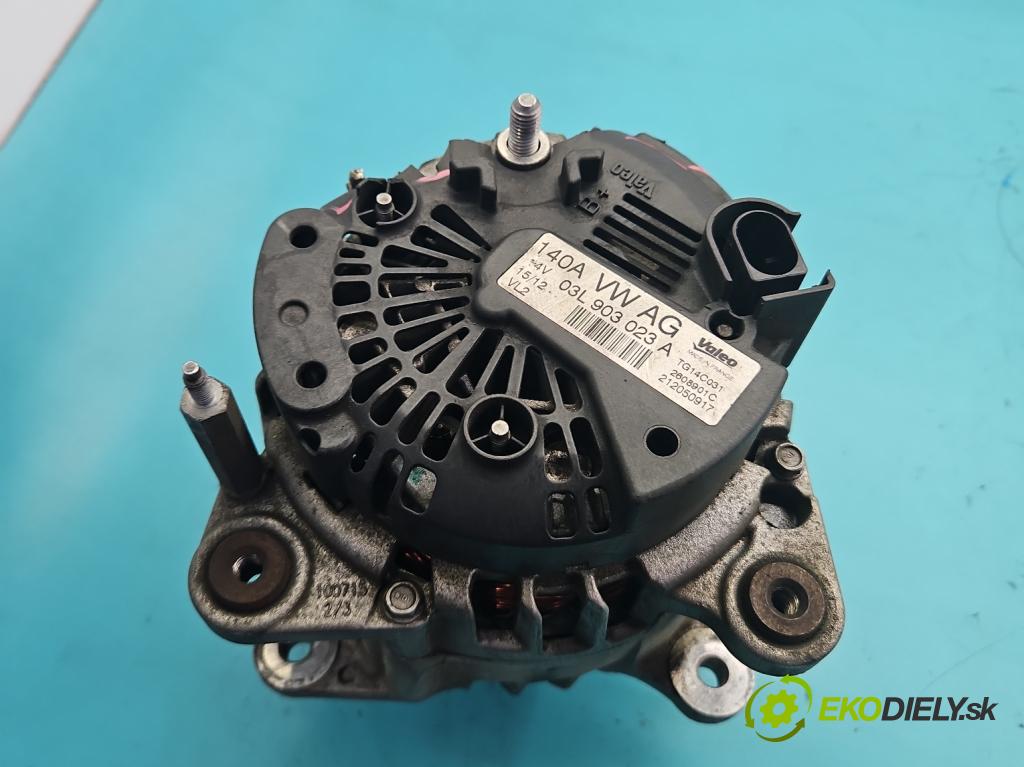 Vw Golf VI 2008-2013 1.6 tdi 105 hp manual 77 kW 1598 cm3 5- Alternator 03L903023A (Alternátor)
