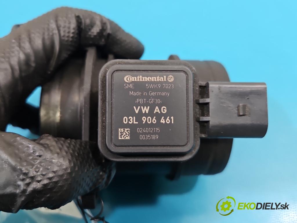 Vw Golf VI 2008-2013 1.6 tdi 105 hp manual 77 kW 1598 cm3 5- váha vzduchu 03L906461 (Snímač hmotnosti vzduchu)