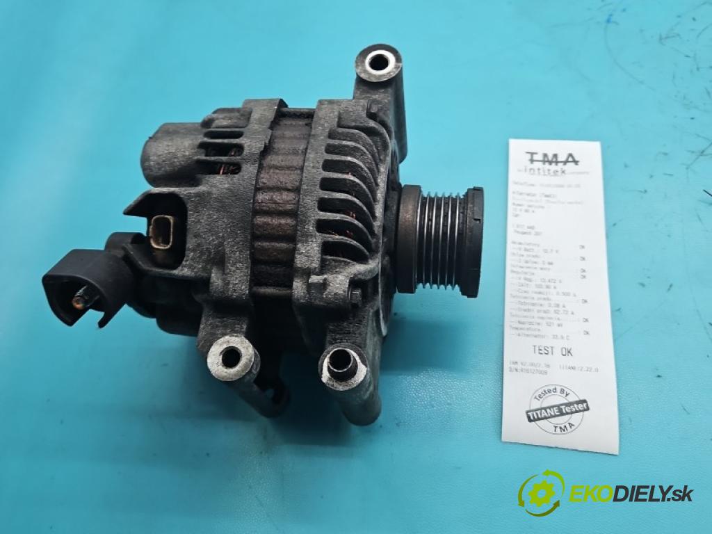 Peugeot 207 1.4 16V 95 HP manual 70 kW 1397 cm3 3- Alternator 757695680 (Alternátor)