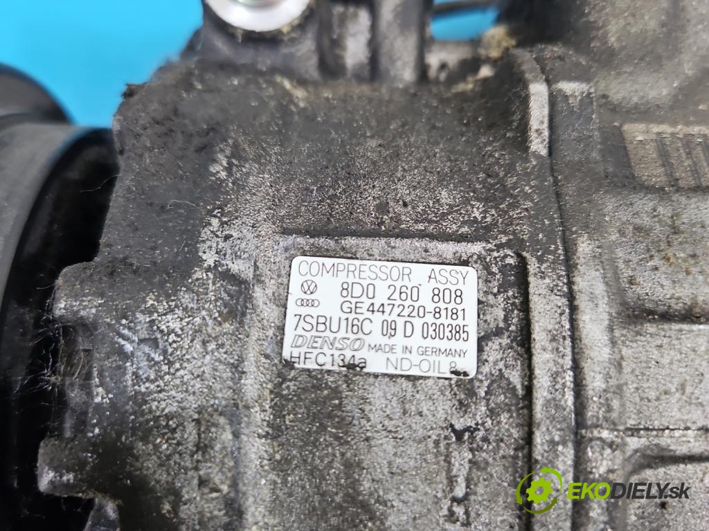 Vw Passat B5 1995-2005 1.8 T 150 hp manual 110 kW 1781 cm3 4- Kompresor: klíma 8D0260808 (Kompresor klimatizace)
