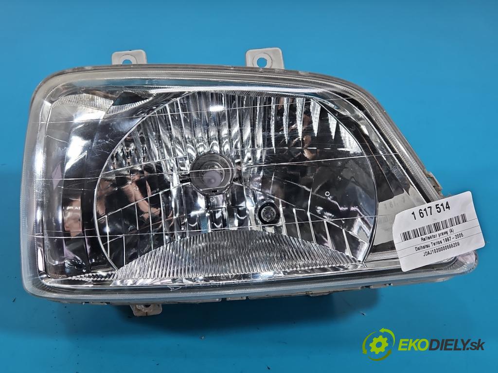 Daihatsu Terios 1997-2005 1.3 16V 86 hp manual 63 kW 1298 cm3 5- světlo pravý 001-7376 (Pravé přední světlo)