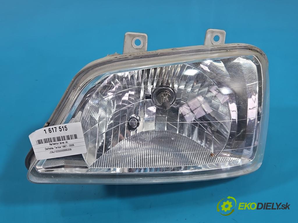 Daihatsu Terios 1997-2005 1.3 16V 86 HP manual 63 kW 1298 cm3 5- Reflektor: ľavý 001-7376 (Kľučka dverí ostatné)