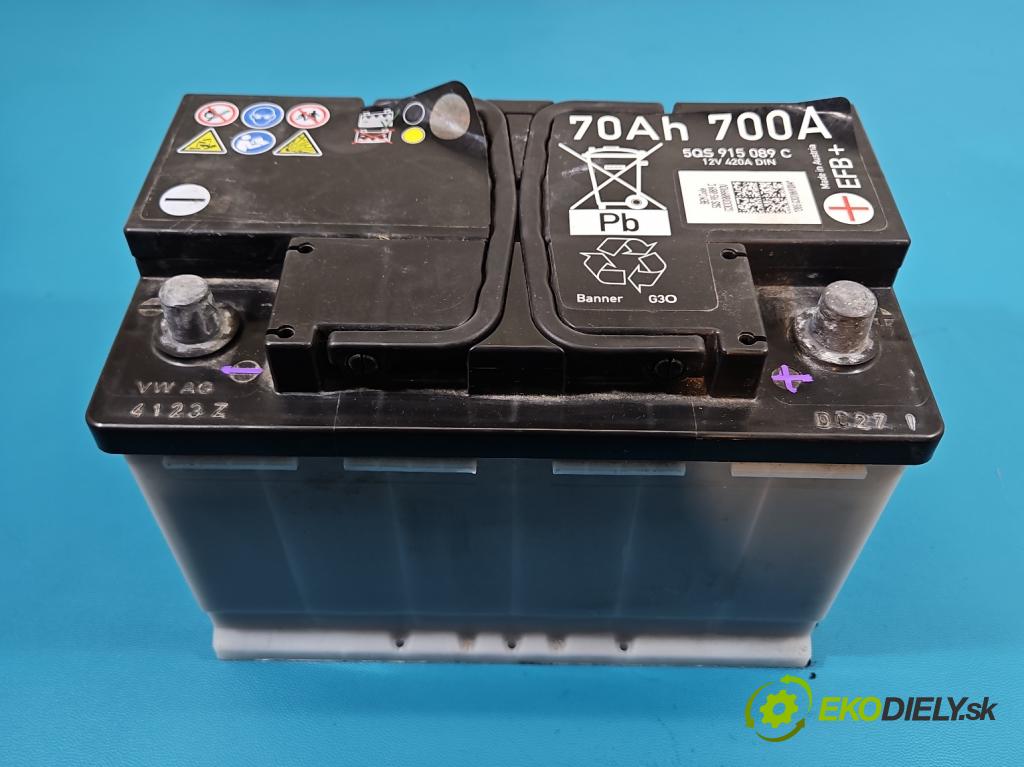 Honda Civic VIII 2006-2011 1.8 16V 140 hp manual 103 kW 1799 cm3 5- Akumulator automobilový 5QS915089C