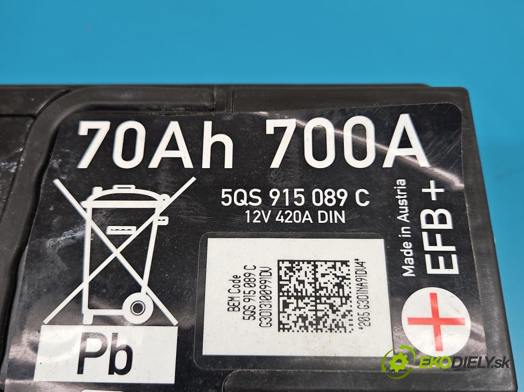 Honda Civic VIII 2006-2011 1.8 16V 140 HP manual 103 kW 1799 cm3 5- Akumulator automobilovy 5QS915089C