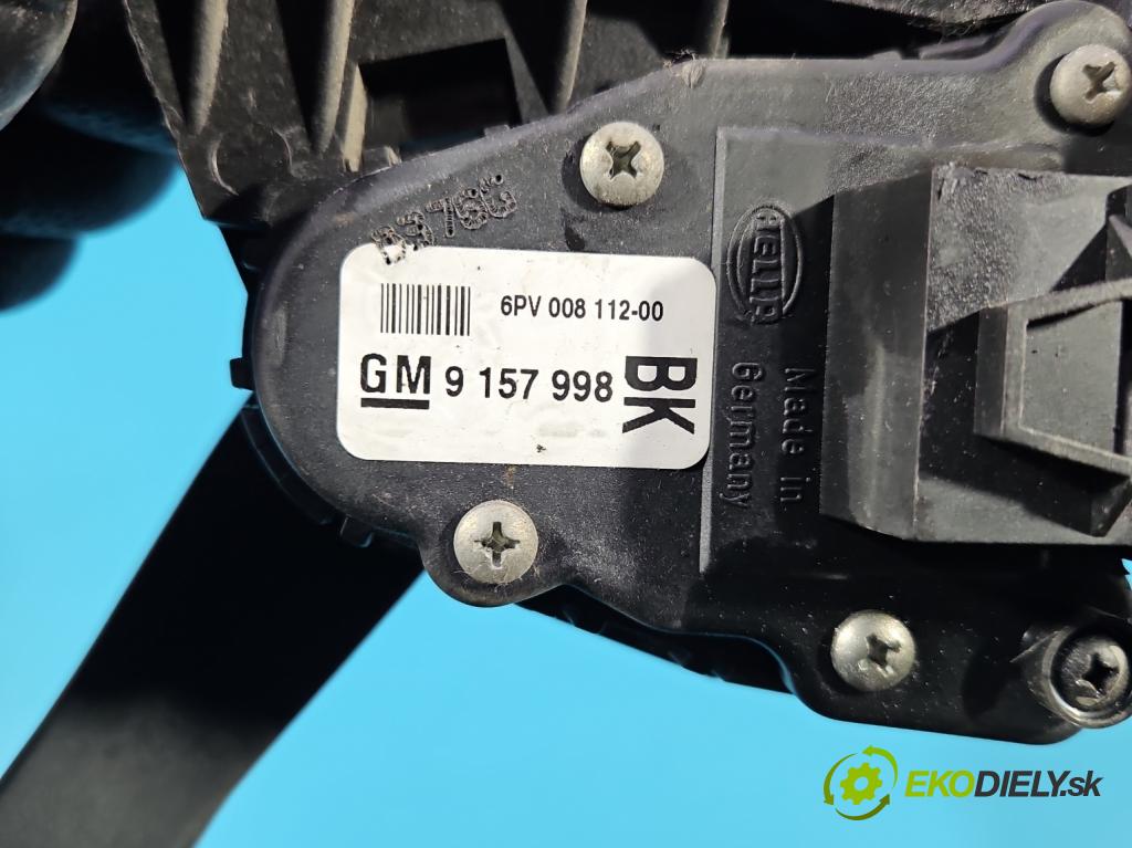 Opel Astra III 2004-2014 1.3 cdti 90 HP manual 66 kW 1248 cm3 5- pedal plyn potenciometr: 9157998