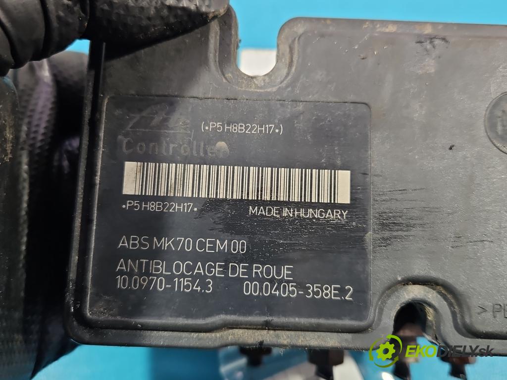 Peugeot 207 1.4 16V 95 HP manual 70 kW 1397 cm3 3- čerpadlo abs 9665344180 (Pumpa ABS)