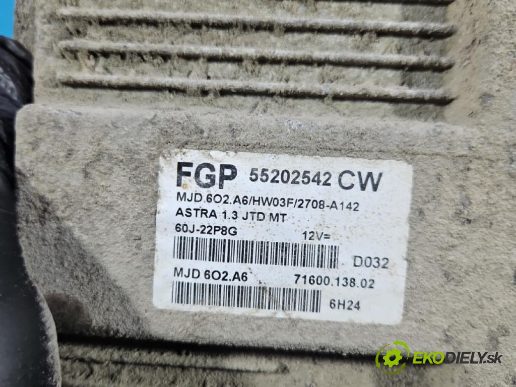 Opel Astra III 2004-2014 1.3 cdti 90 HP manual 66 kW 1248 cm3 5- riadiaca jednotka motora 55202542