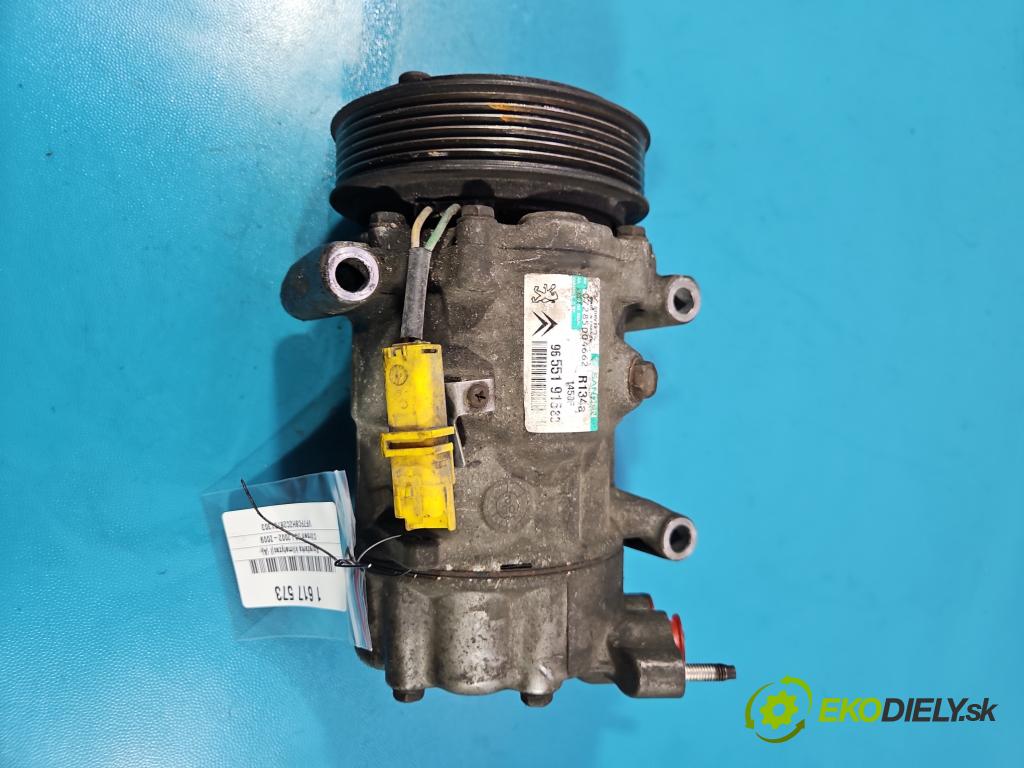 Citroen C3 I 2002-2009 1.4 hdi 68 HP manual 50 kW 1398 cm3 5- Kompresor: klimatizácie 9655191680 (Kompresor klimatizácie)