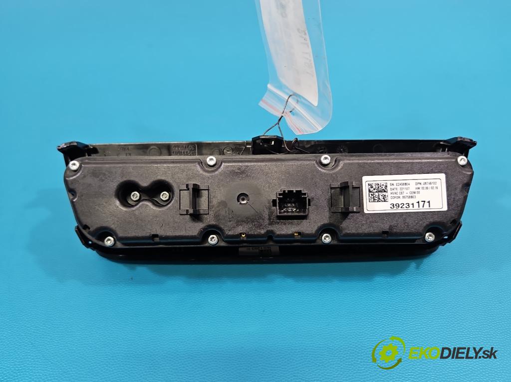 Opel Corsa F 2019- 1.2 12V 75 hp manual 55 kW 1199 cm3 5- palubní deska panel topení 39231171