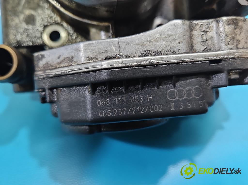 Audi A4 B5 1994-2001 1.6 8V 101 hp manual 74 kW 1595 cm3 4- škrticí klapka 058133063H (Škrticí klapka)