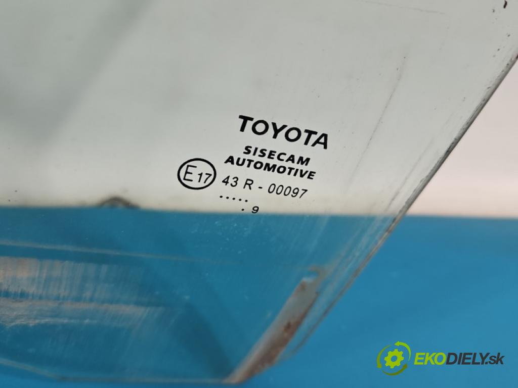 Toyota Corolla E21 2019- 1.6 16V 132 hp manual 97 kW 1598 cm3 4- sklo dveře zadní levé